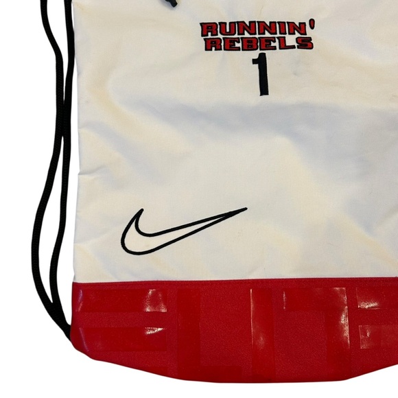 UNLV Runnin' Rebels Official Elite Nike White Drawstring Backpack Basketball - Picture 6 of 8